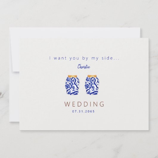 私の地中海の花嫁カラフルの下女になってくれないか 招待状 (裏面)