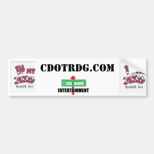 私の地帯では、バンパーステッカー バンパーステッカー (正面)