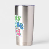 私の執筆時代の楽しみ 作者のスローガン 保温保冷タンブラー (左面)