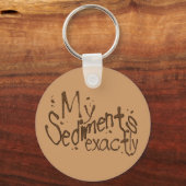 私の堆積物は正確にキーチェーン キーホルダー (正面)