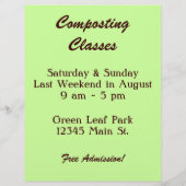 私の堆肥は臭くないカスタム チラシ (裏面)