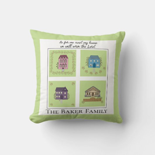 私の場合は、マイハウスの名前の追加装飾用クッション クッション (正面)