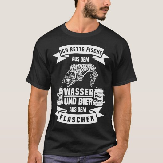 私の場所で釣りをすると怒ります / 釣り Tシャツ (正面)