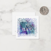 *~*私の場所?人間関係AP62フラットノートカード ノートカード (正面/裏面インサイチュ)