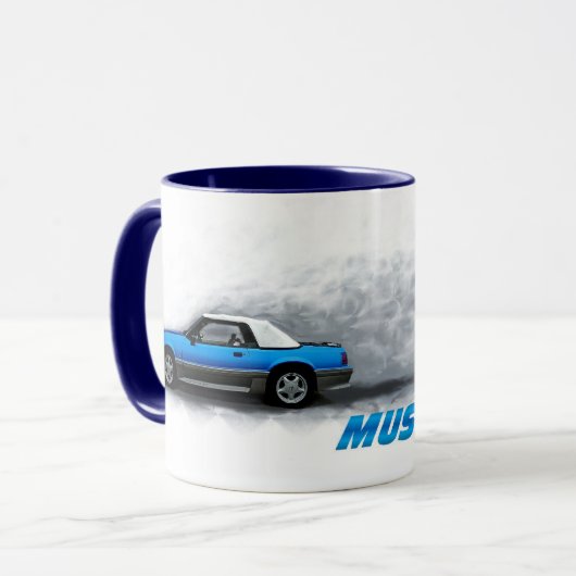 私の塵のムスタングのマグを食べて下さい マグカップ (正面左)