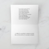 私の墓に立って泣いてはいけない平和の鳩 カード (内部)