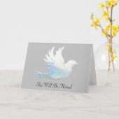 私の墓に立って泣いてはいけない平和の鳩 カード (黄色い花)