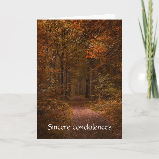 私の墓前に立って泣かないで - 哀悼の意 カード (正面)