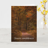 私の墓前に立って泣かないで - 哀悼の意 カード (黄色い花)