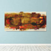 私の壁の上の都市の幻覚 キャンバスプリント (インサイチュ (ウッドフロア))