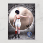 私の壊れたハートゴシック絵葉書の鎖を解く ポストカード (正面)