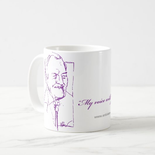 "私の声あなたと"はコーヒー・マグ合っています コーヒーマグカップ (正面左)