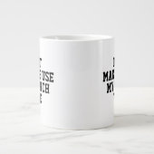 私の声を使わせなフランスのいおもしろい ジャンボコーヒーマグカップ (正面)