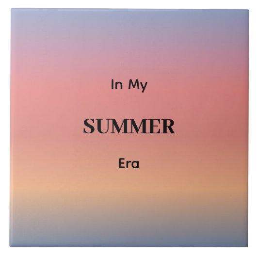 私の夏の時代 グラデーション日の出カラー タイル (正面)