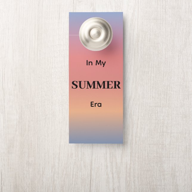 私の夏の時代 グラデーション日の出カラー ドアノブサイン (ノブ)