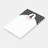 私の夕食は？ロットワイラーとレッドドッグ皿 ポストイット (アングル)