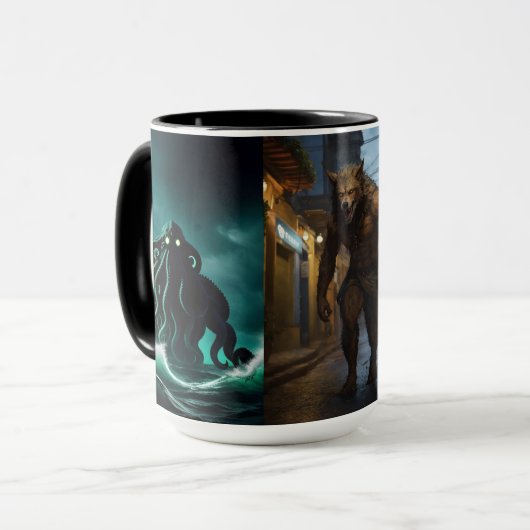 私の夜は怪物ロマンスのために予約されている マグカップ (正面左)