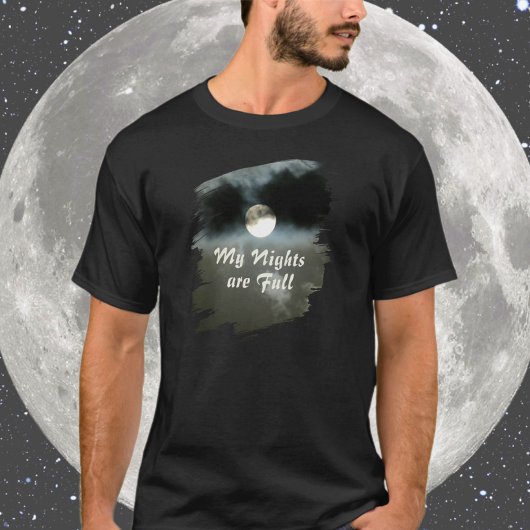 私の夜は満月Tシャツ Tシャツ