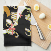 私の夢でお金の話と私はそれを愛する.png キッチンタオル (四つ折り)