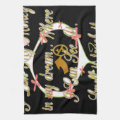 私の夢でお金の話と私はそれを愛する.png キッチンタオル (縦)