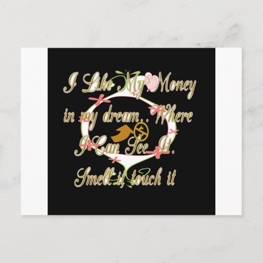 私の夢でお金の話と私はそれを愛する.png ポストカード (正面)
