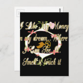 私の夢でお金の話と私はそれを愛する.png ポストカード (正面/裏面)