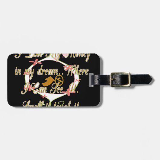 私の夢でお金の話と私はそれを愛する.png ラゲッジタグ (正面横)