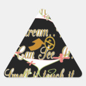 私の夢でお金の話と私はそれを愛する.png 三角形シール (正面)