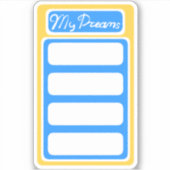 私の夢のプランナーのステッカーモダンウクライナ シール (正面)