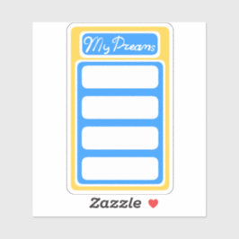 私の夢のプランナーのステッカーモダンウクライナ シール