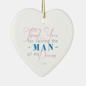 私の夢の人を育てるためにありがとう セラミックオーナメント (右)