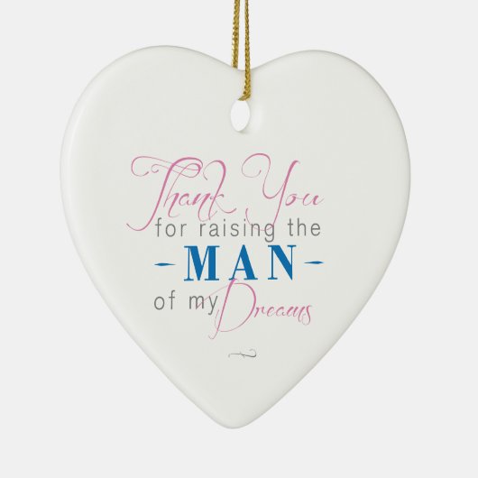 私の夢の人を育てるためにありがとう セラミックオーナメント (右)