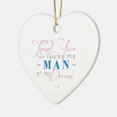 私の夢の人を育てるためにありがとう セラミックオーナメント (左)