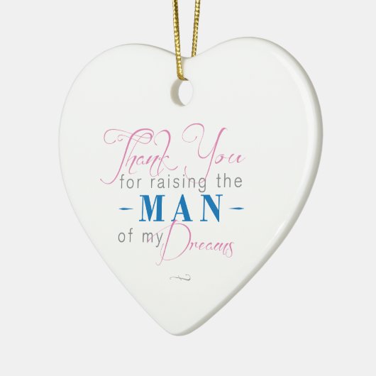 私の夢の人を育てるためにありがとう セラミックオーナメント (左)