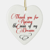 私の夢の人を育てるためにありがとう セラミックオーナメント (右)
