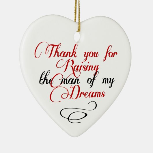 私の夢の人を育てるためにありがとう セラミックオーナメント (右)