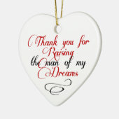 私の夢の人を育てるためにありがとう セラミックオーナメント (左)