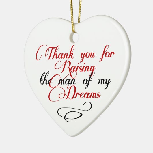 私の夢の人を育てるためにありがとう セラミックオーナメント (左)