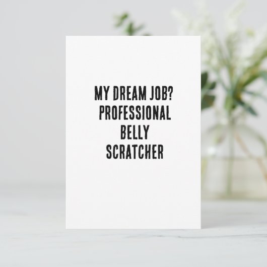 私の夢の仕事?プロフェッショナル腹引き サンキューカード (スタンド正面)