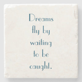 私の夢の引用文の大理石のコースター ストーンコースター