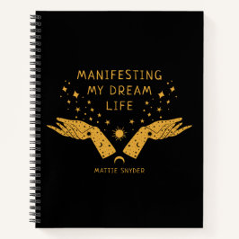 私の夢の生活を現す，ブラック&金ゴールド, ノートブック