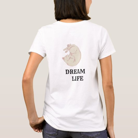 私の夢の生活 Tシャツ (裏面)
