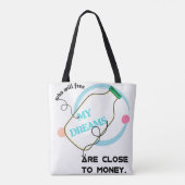 私の夢を解放する トートバッグ (裏面)