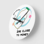 私の夢を解放する ラウンド壁時計 (傾斜)