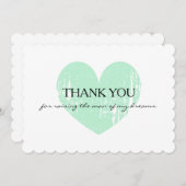 私の夢カードの人を育てるためにありがとう サンキューカード (正面/裏面)