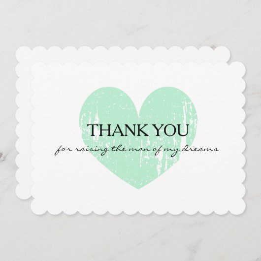 私の夢カードの人を育てるためにありがとう サンキューカード (正面/裏面)