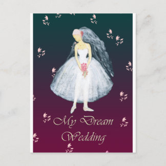 私の夢結婚の ポストカード