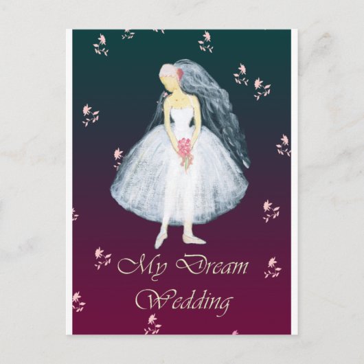 私の夢結婚の ポストカード (正面)