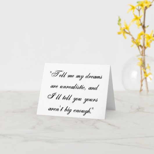 私の夢 カード (黄色い花)