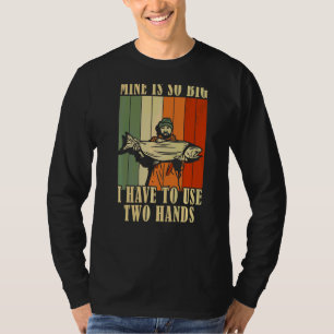 私の大きいので、私は2つの手を使用する必要があるレトロFishi Tシャツ
